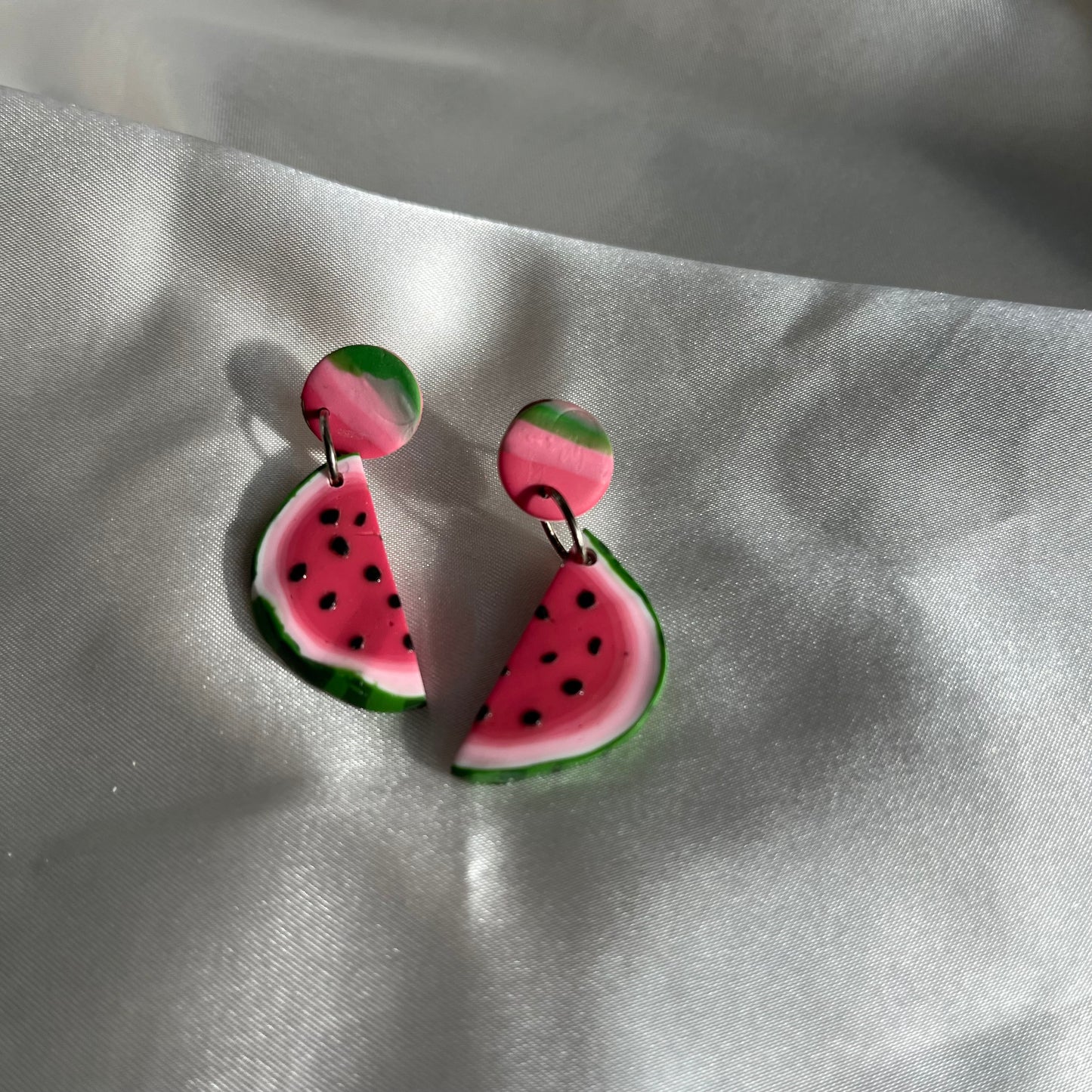 Half Watermelon Drop Earrings