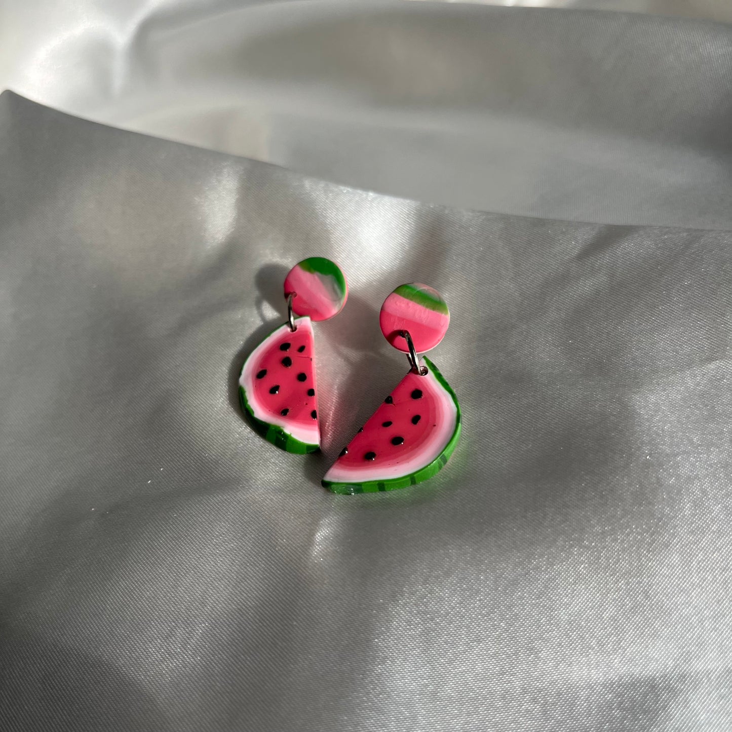 Half Watermelon Drop Earrings