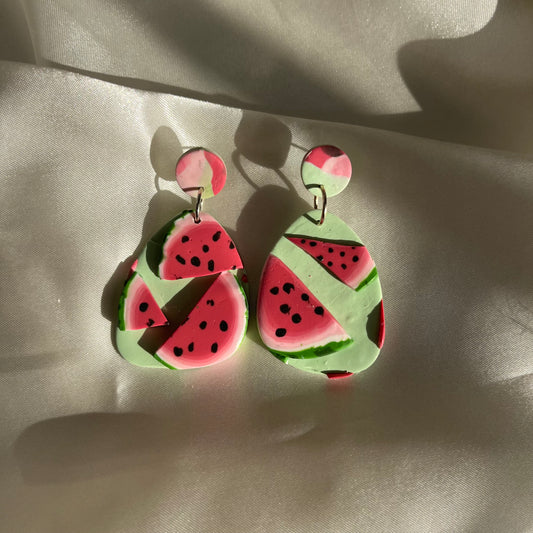 Watermelon Statement Earrings