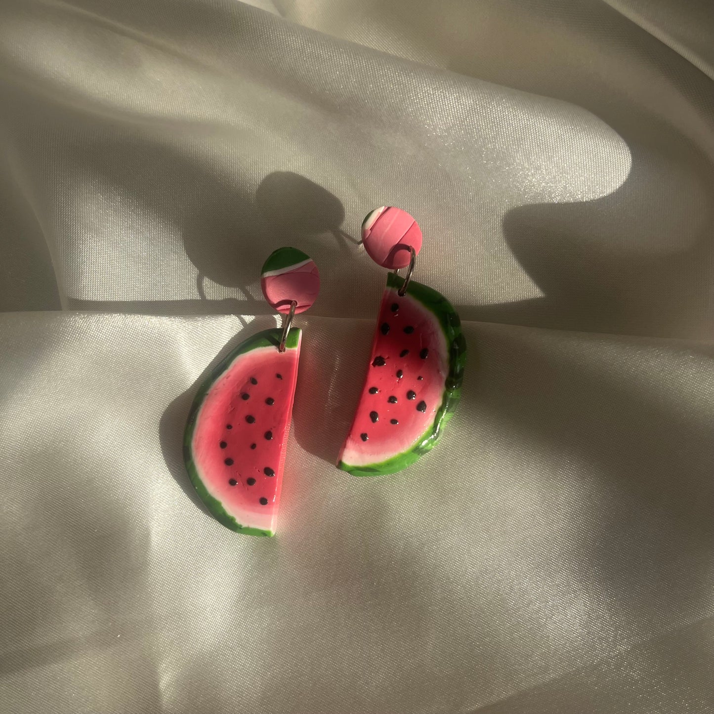 Half Watermelon Drop Earrings