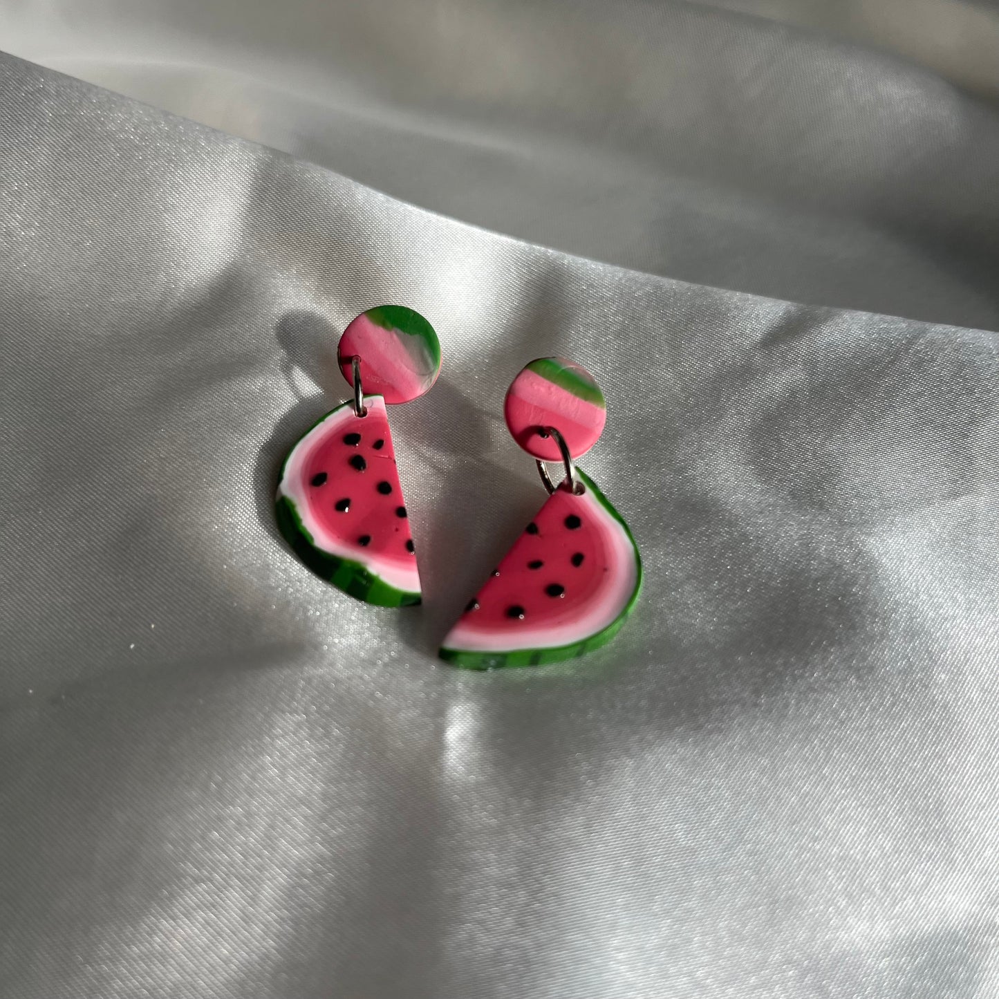 Half Watermelon Drop Earrings