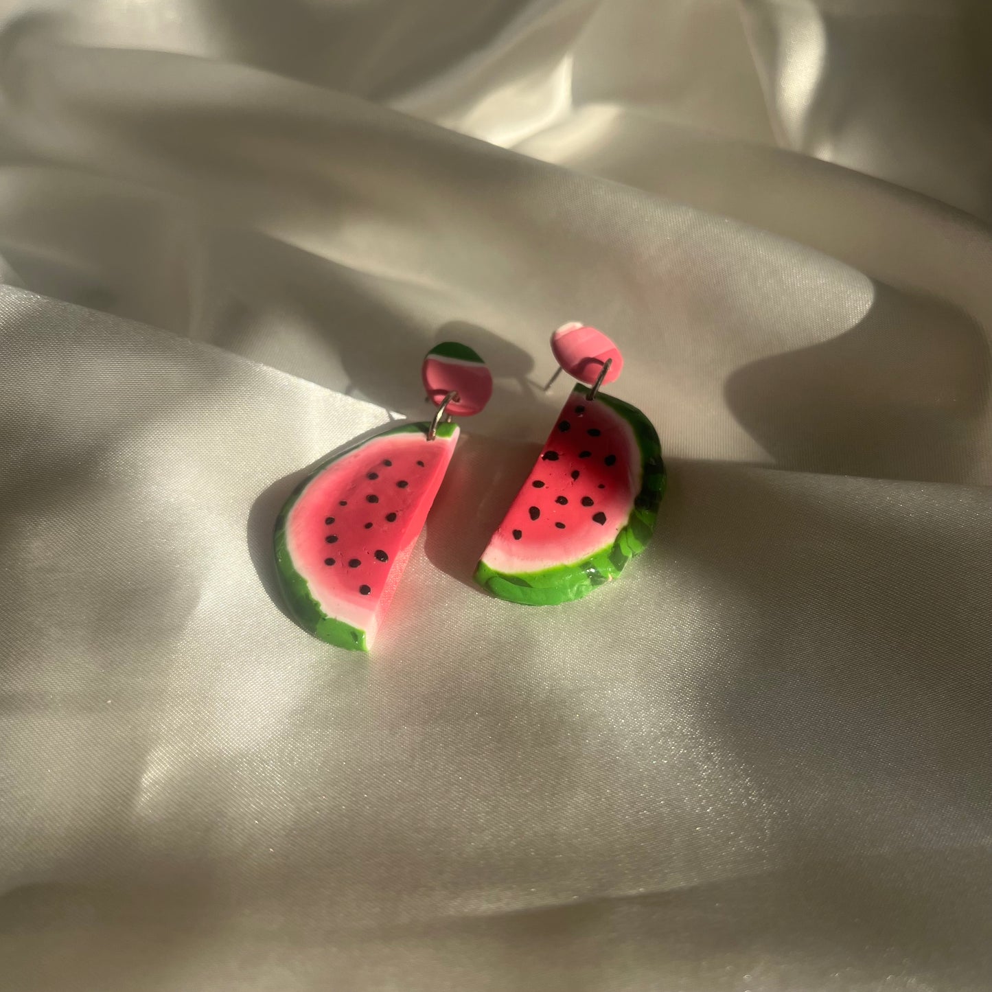 Half Watermelon Drop Earrings