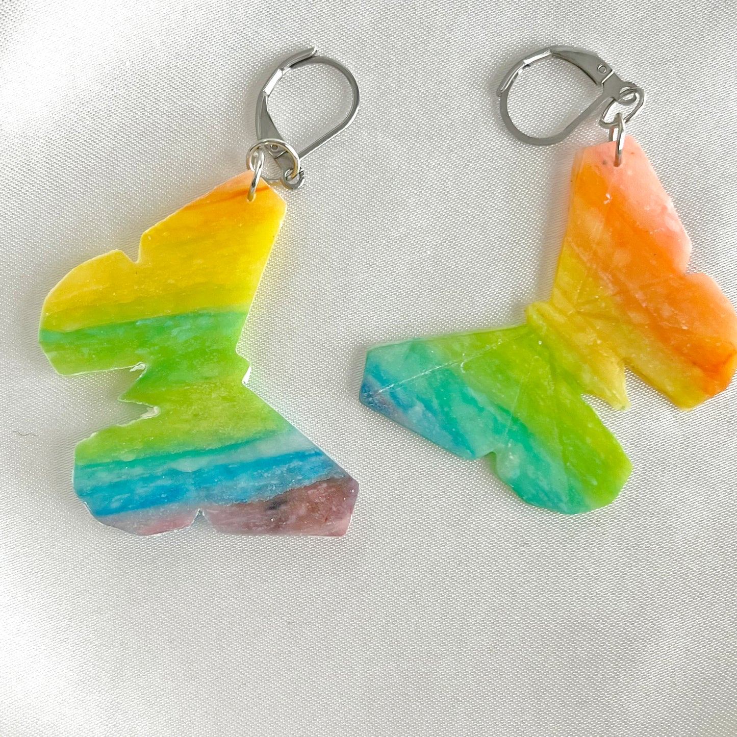 Butterfly Rainbow Dangle Earrings