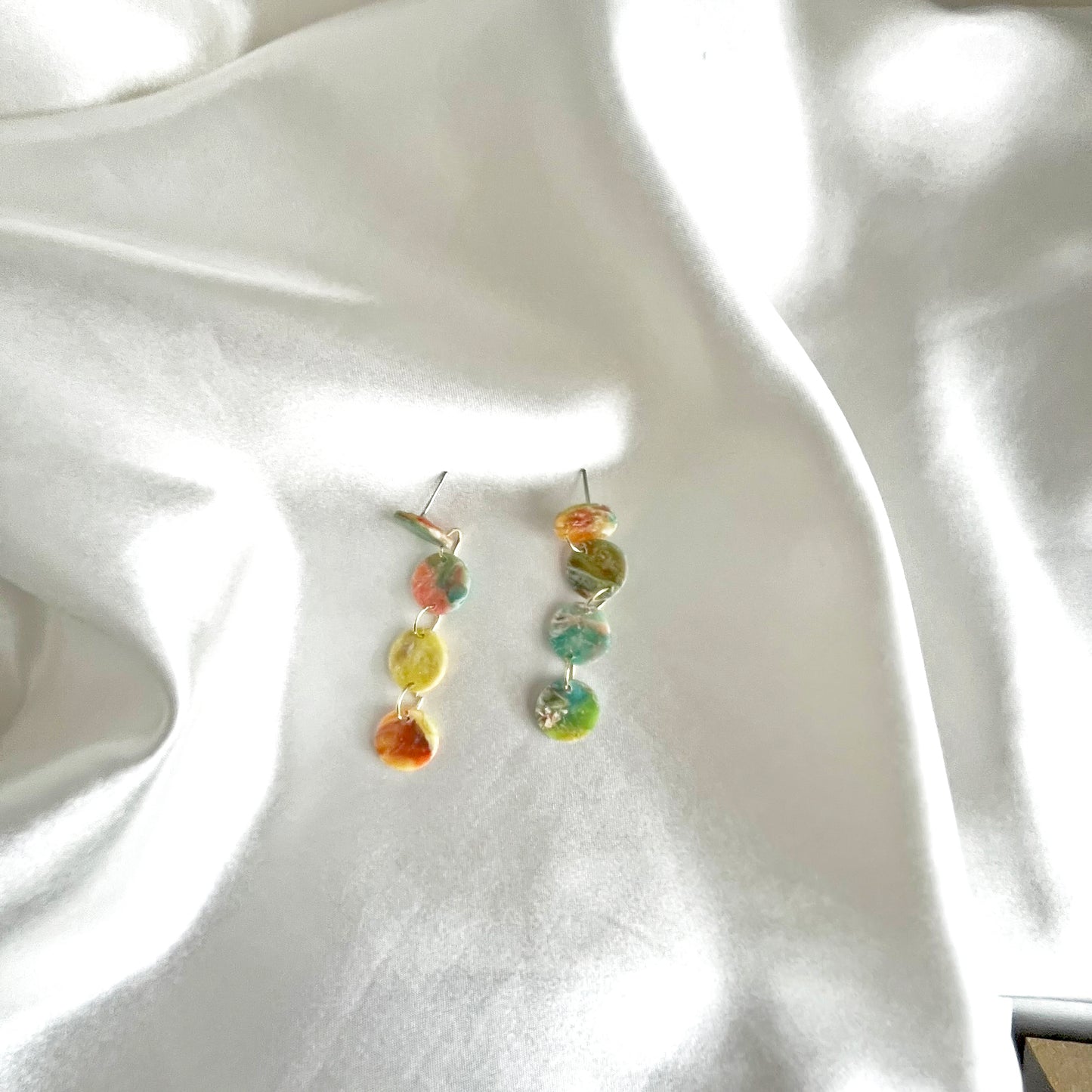 Painter's Statement Studs Dangle Drop Earrings