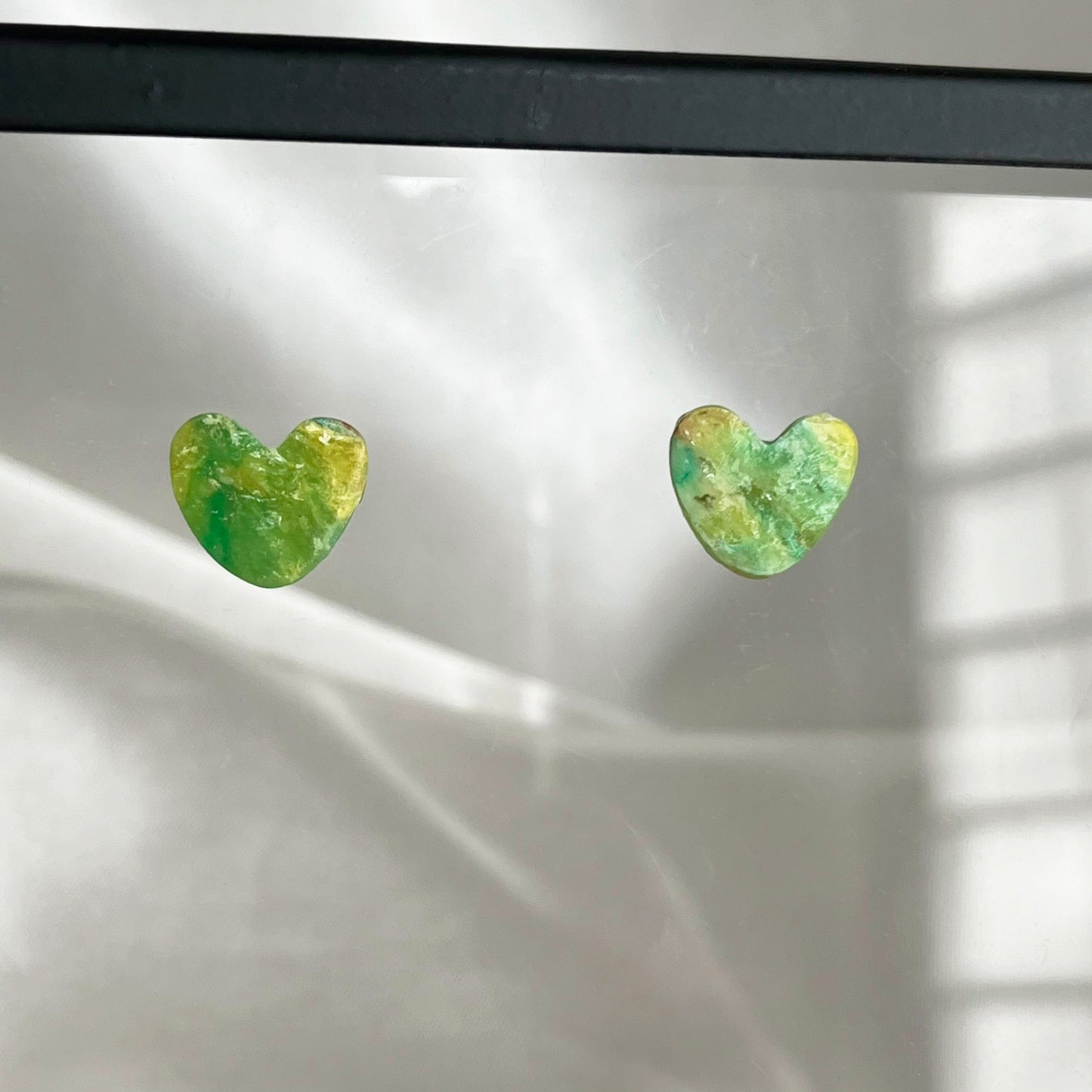 Painter's Heart Studs Earrings