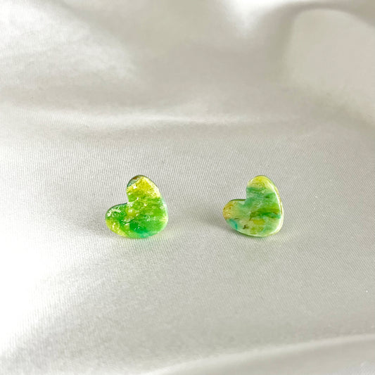 Painter's Heart Studs Earrings