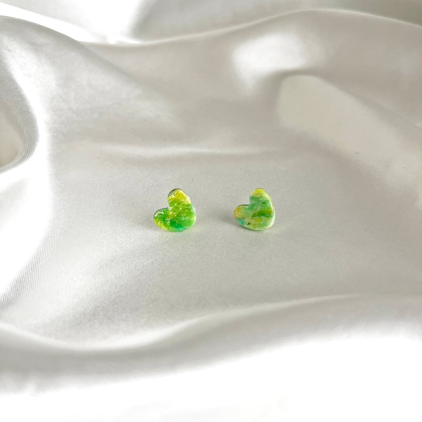 Painter's Heart Studs Earrings