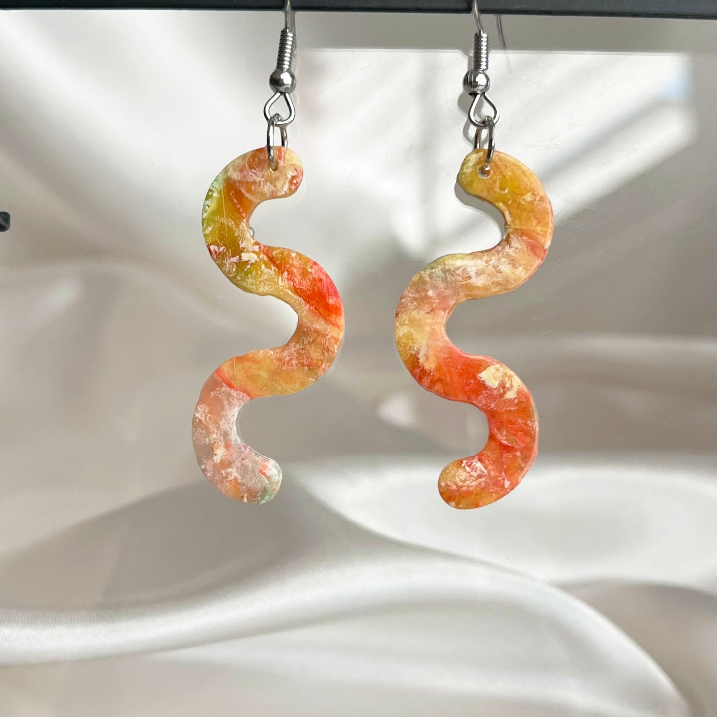 Painter's Squiggle Dangle Earrings