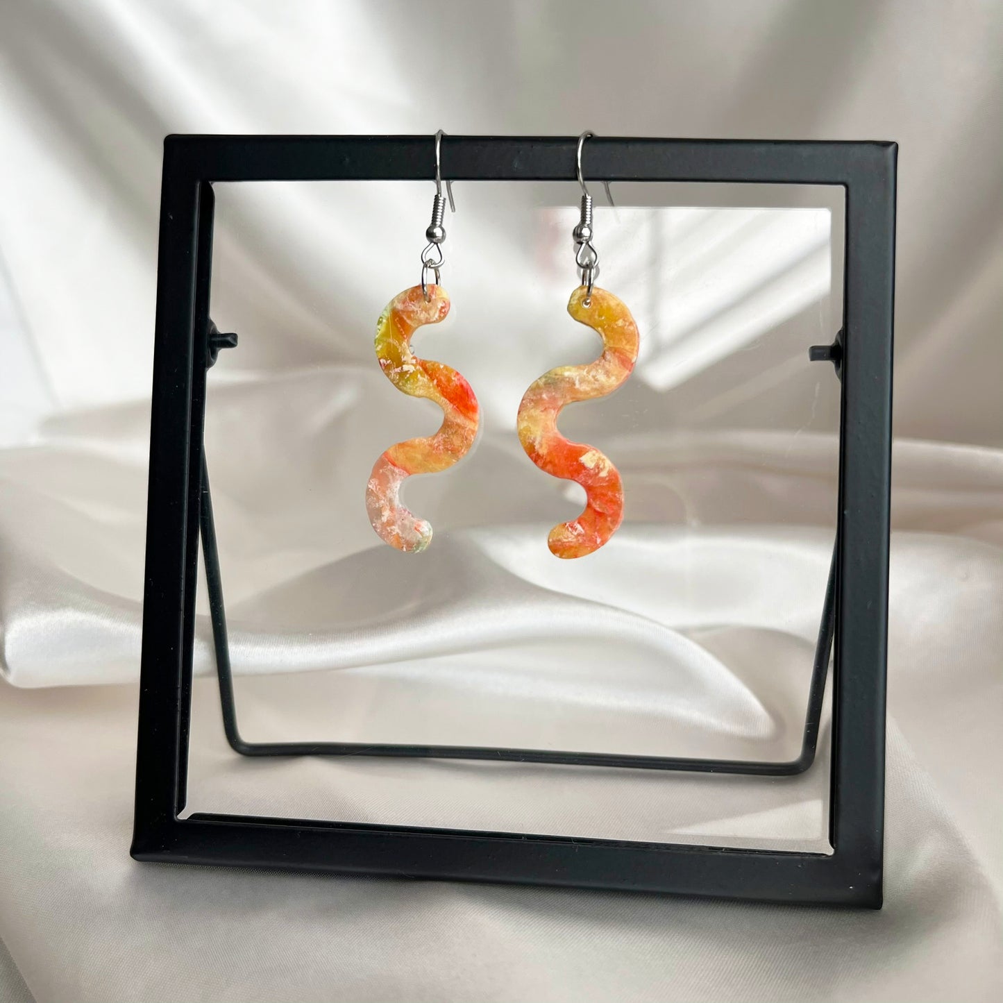 Painter's Squiggle Dangle Earrings