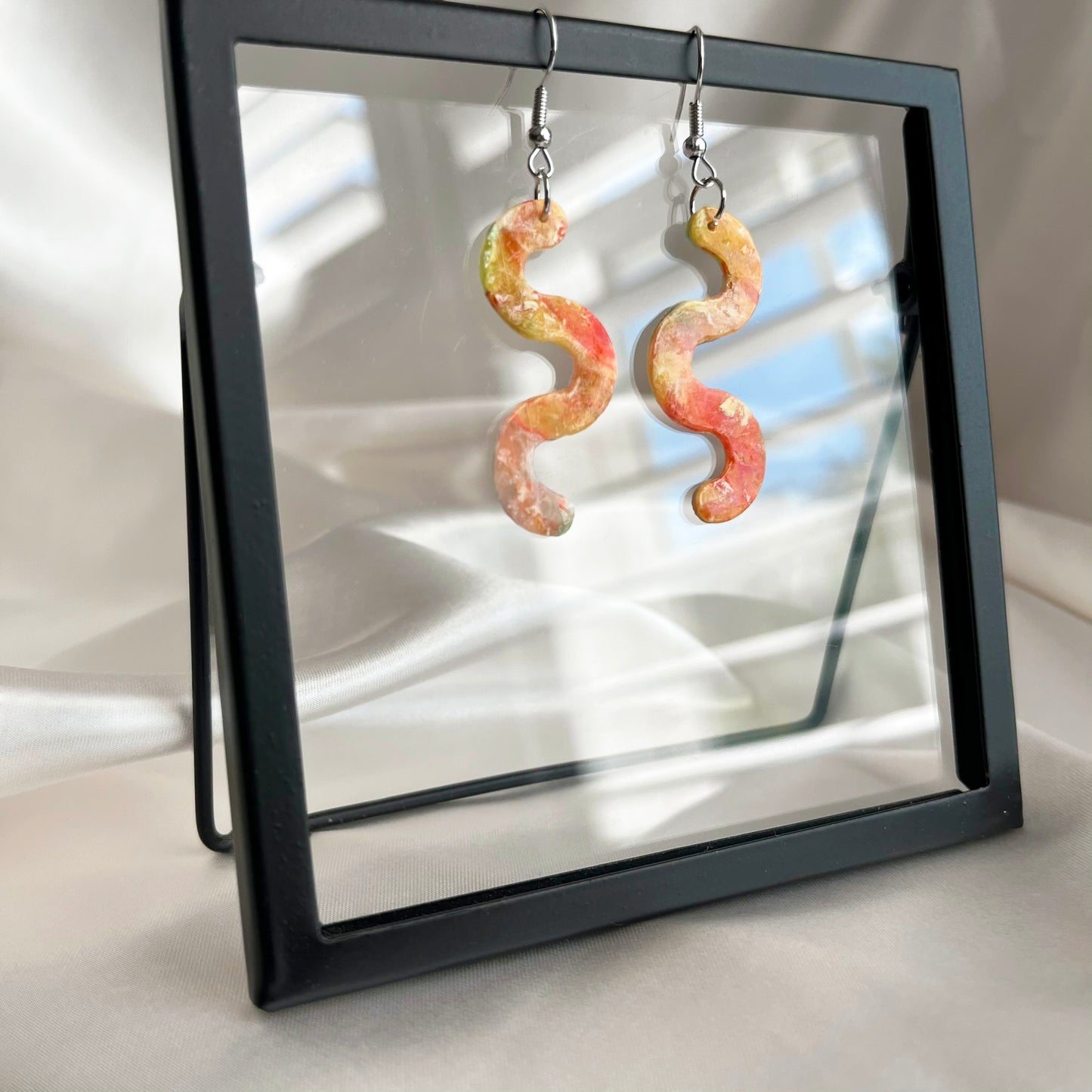 Painter's Squiggle Dangle Earrings