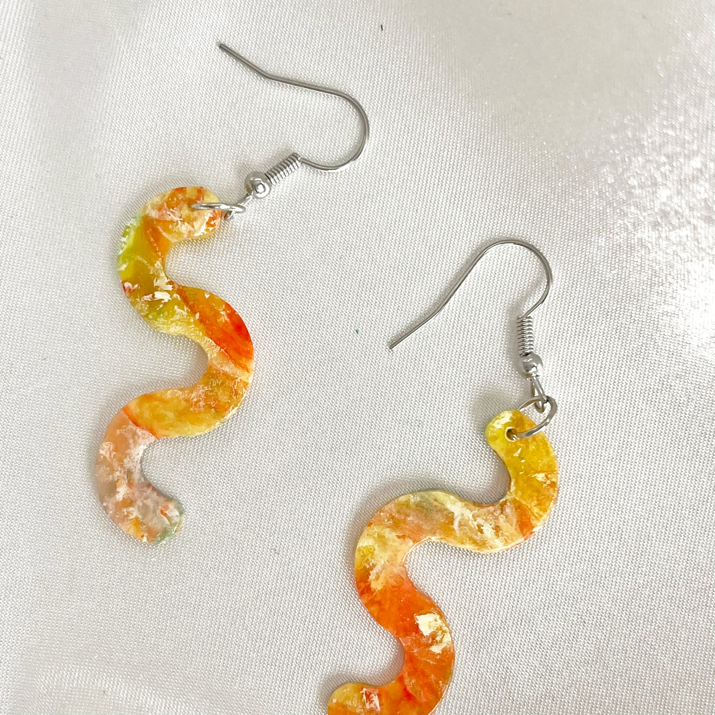 Painter's Squiggle Dangle Earrings