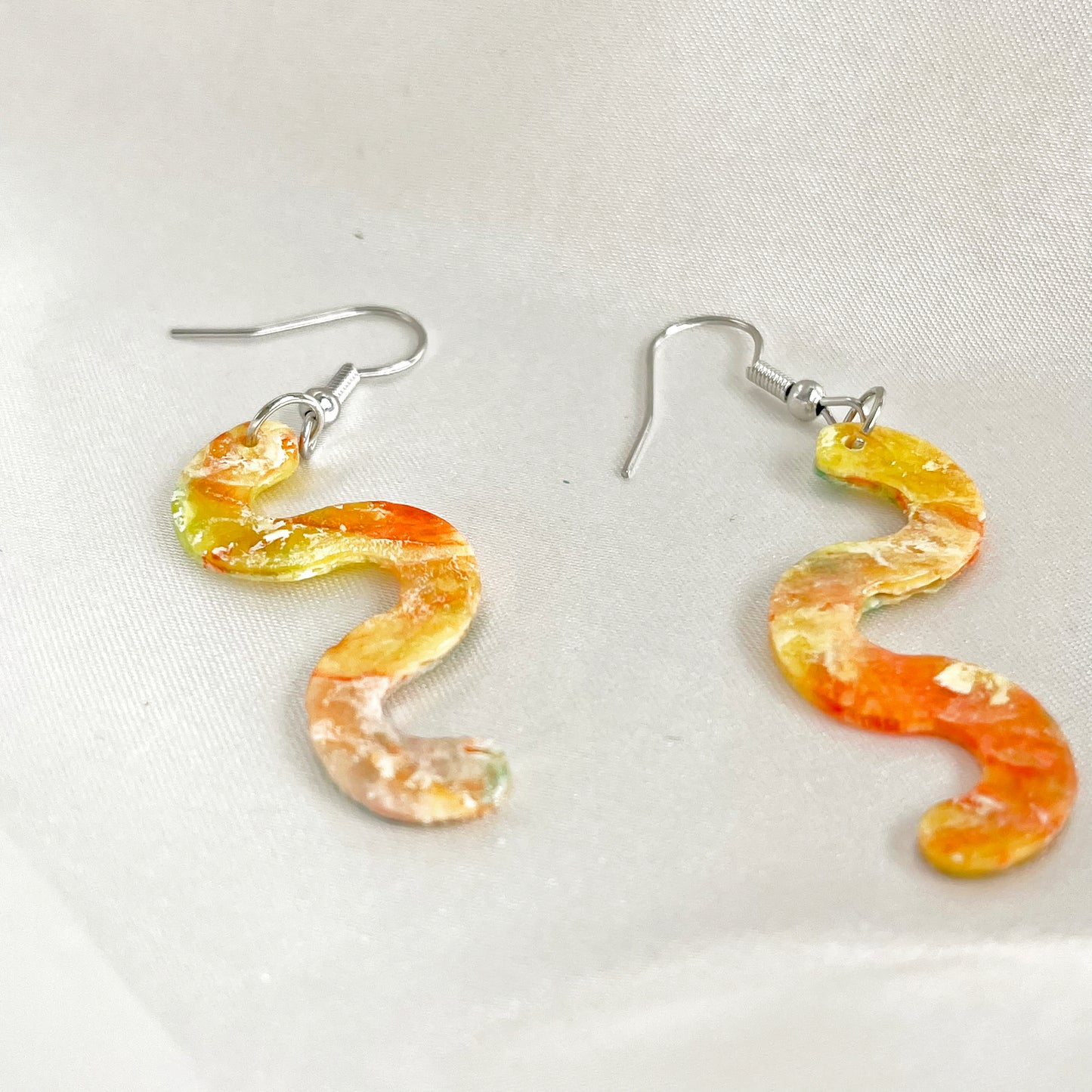 Painter's Squiggle Dangle Earrings