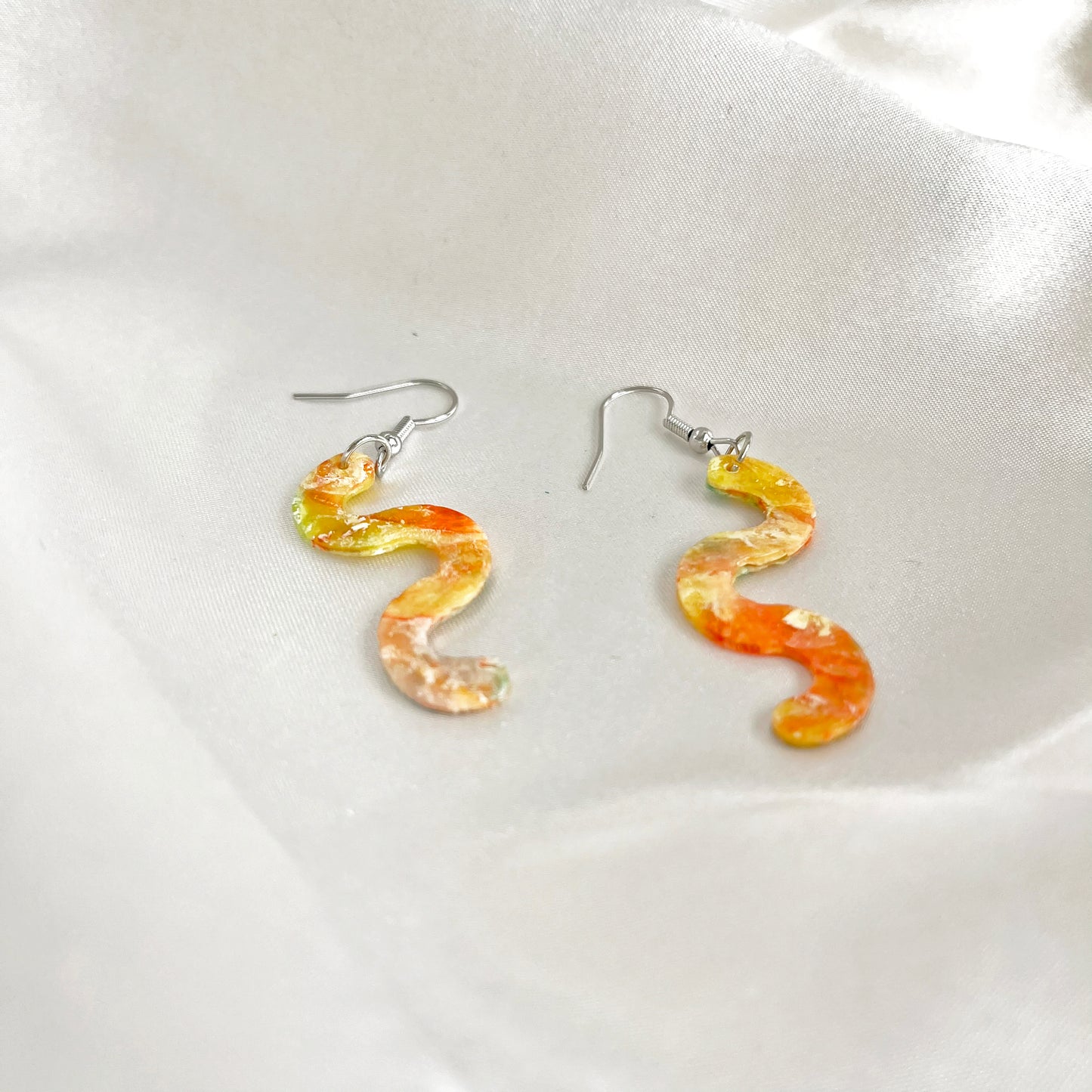 Painter's Squiggle Dangle Earrings