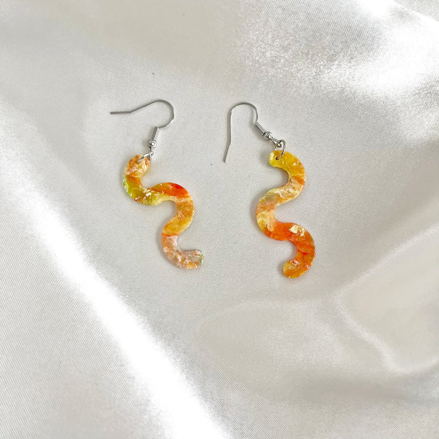 Painter's Squiggle Dangle Earrings