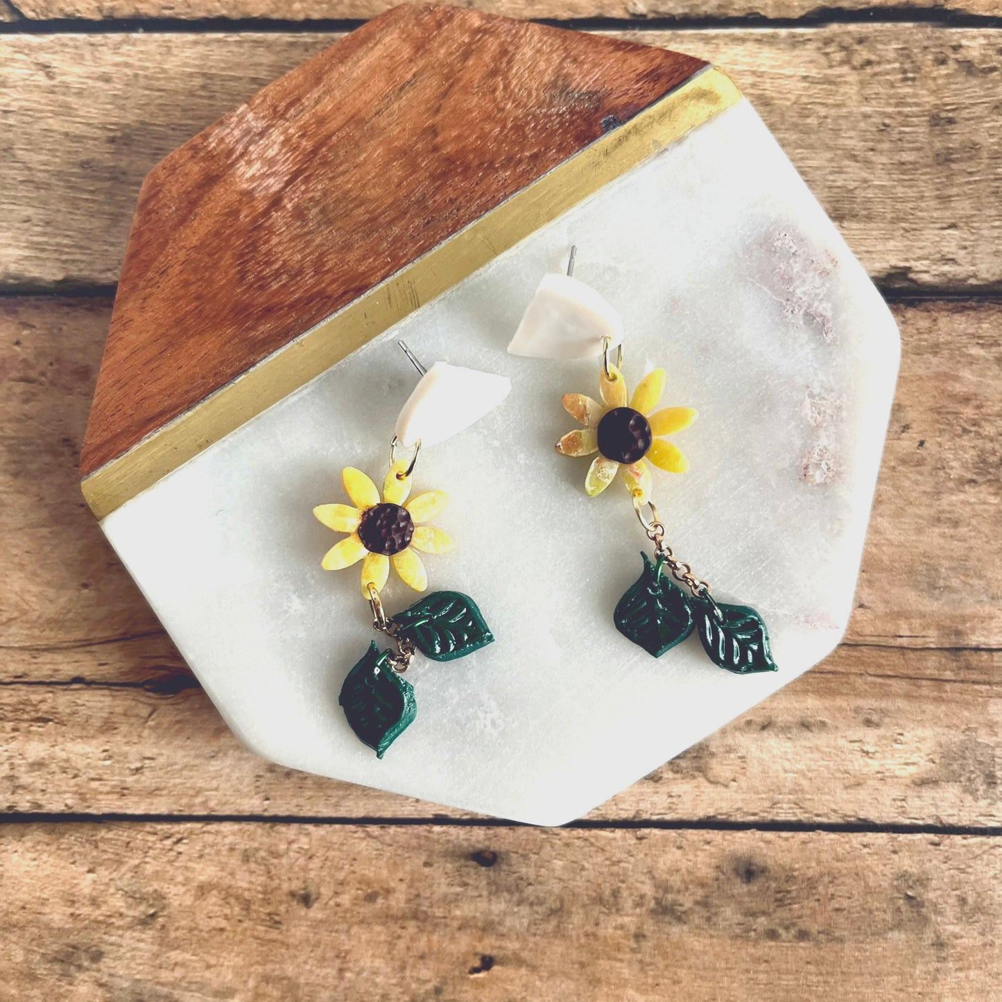 Sunflower Dangle Earrings