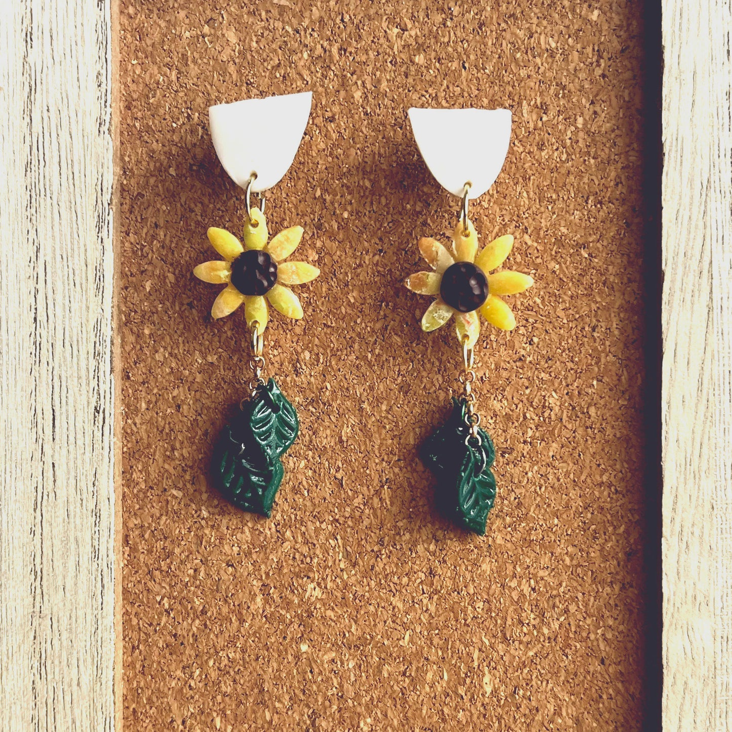 Sunflower Dangle Earrings