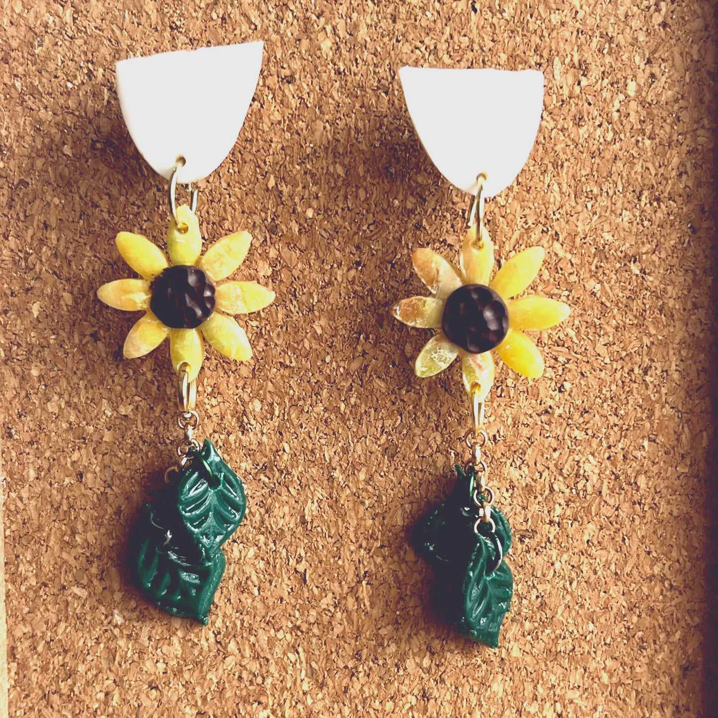 Sunflower Dangle Earrings