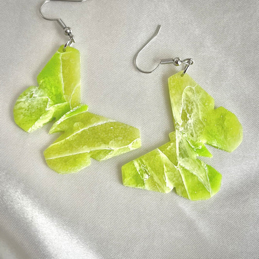 Green Butterfly Earrings