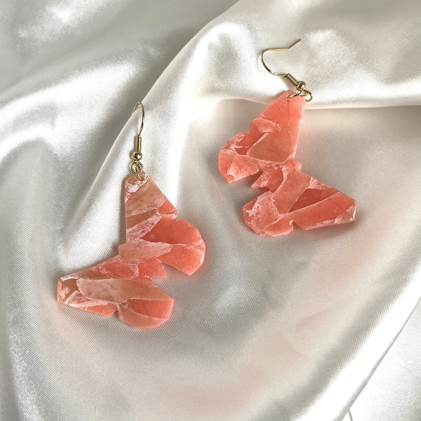 Pink Butterfly Earrings