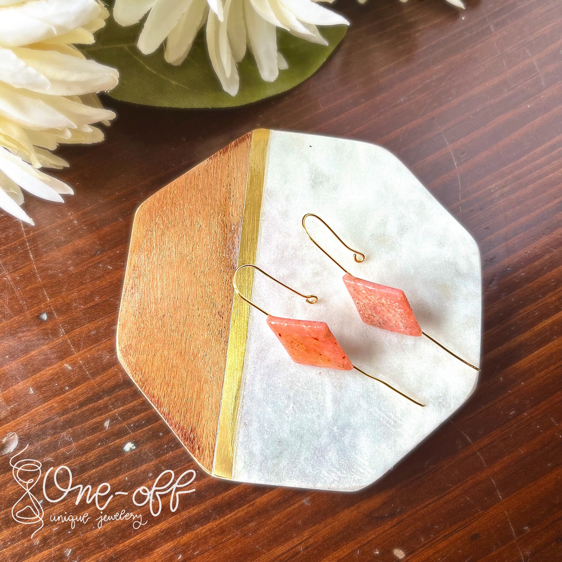 Elegant Ear Pins | Lightweight Handmade Polymer Clay Unique Jewelry