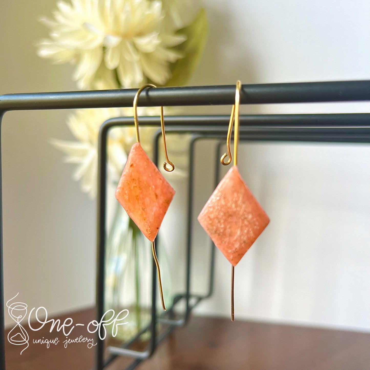 Elegant Ear Pins | Lightweight Handmade Polymer Clay Unique Jewelry