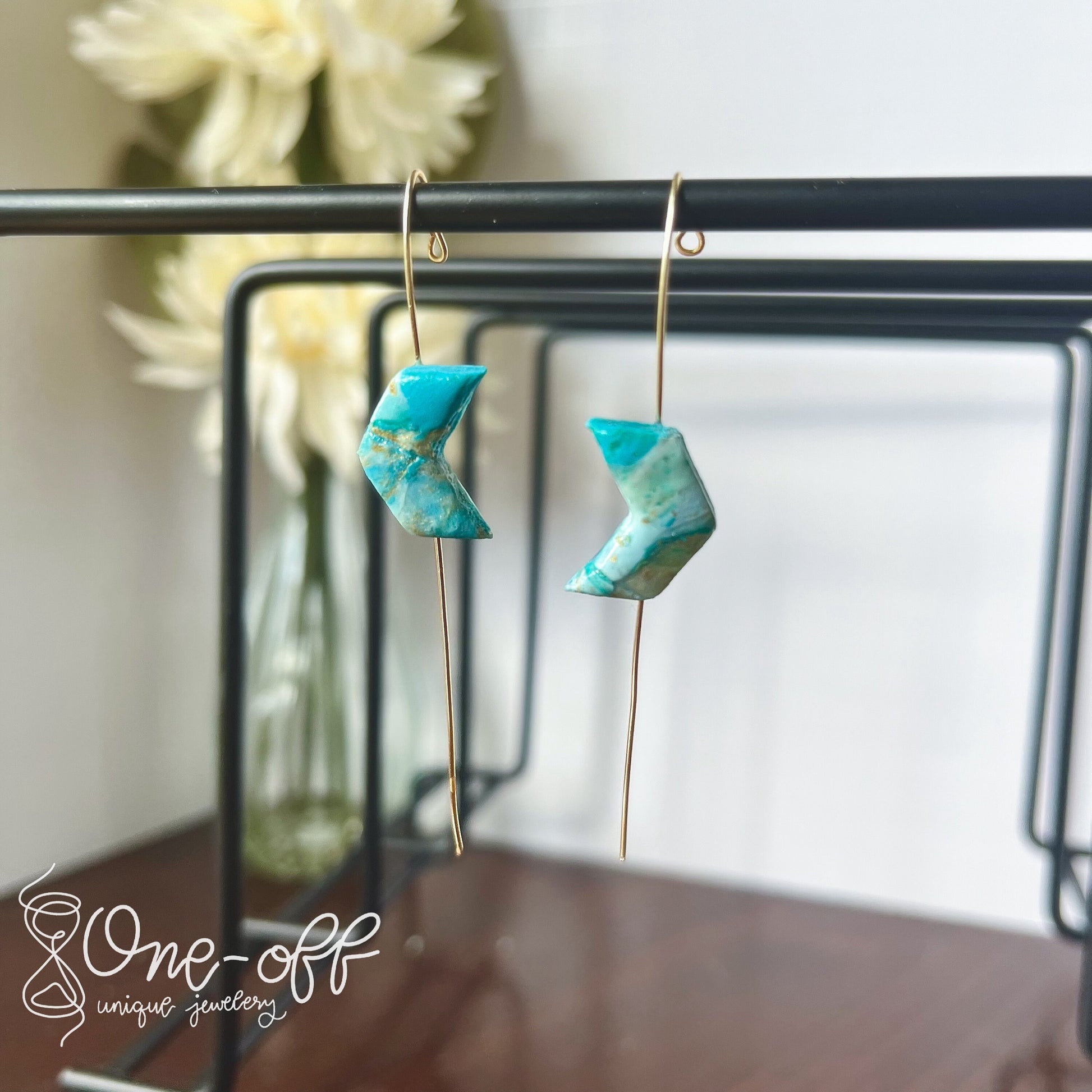 Double Arrow Ear Pins | Ocean Breeze Collection | Polymer Clay Earrings